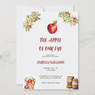 babyshower apple invitation