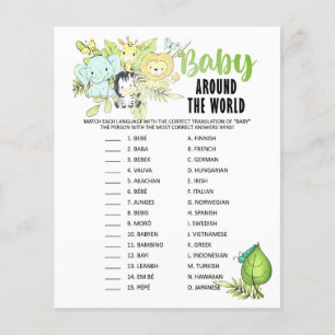 BabyShower Game/Answer on back
