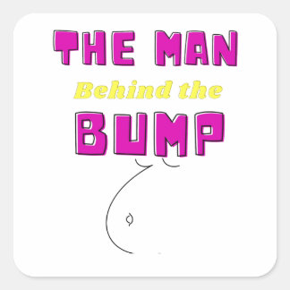 Babyshower Gifts for him Baby Announcement Gift  Square Sticker