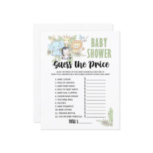 BabyShower Guess Price  Game 