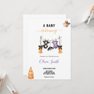 BABYSHOWER HALLOWEEN VIBE PARTY INVITATION