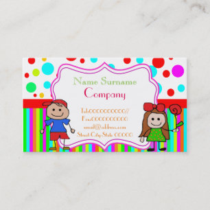 babysitter,babysitting, nursery school .... business card