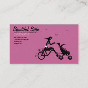 Babysitter Bicycle Baby Stroller Business Card
