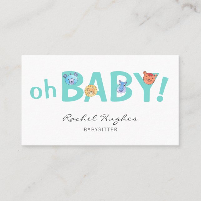 Babysitter Business Card (Front)