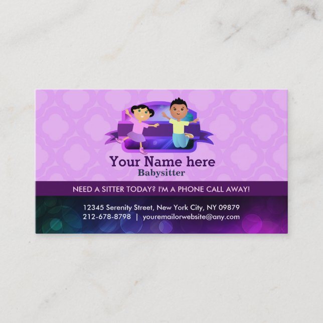 Babysitter Business Cards (Front)