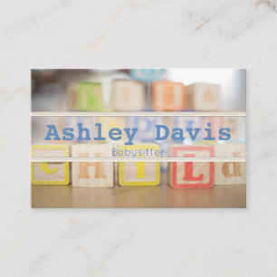 Babysitter business cards