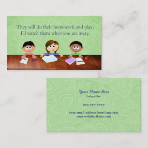 Babysitter Business Cards