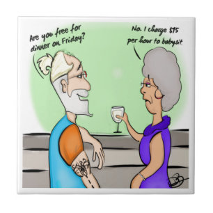 Babysitter Ceramic Tile