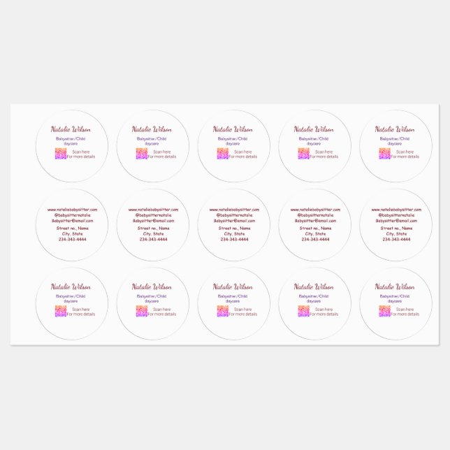 Babysitter child daycare nanny add name details q  (Sheet)