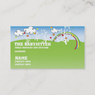 babysitter childcare Business card