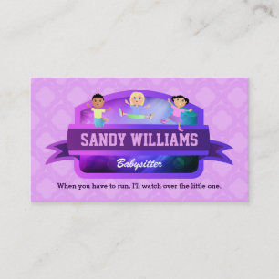 Babysitter Children business cards