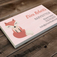 Babysitter Cute Woodland Fox Babysitting Childcare