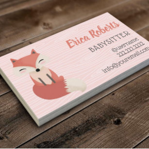 Child Care / Babysitter Magnetic Business Cards