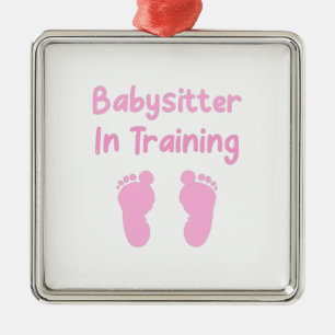 Babysitter In Training Metal Tree Decoration