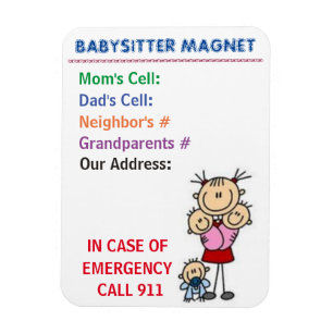 Babysitter Magnet