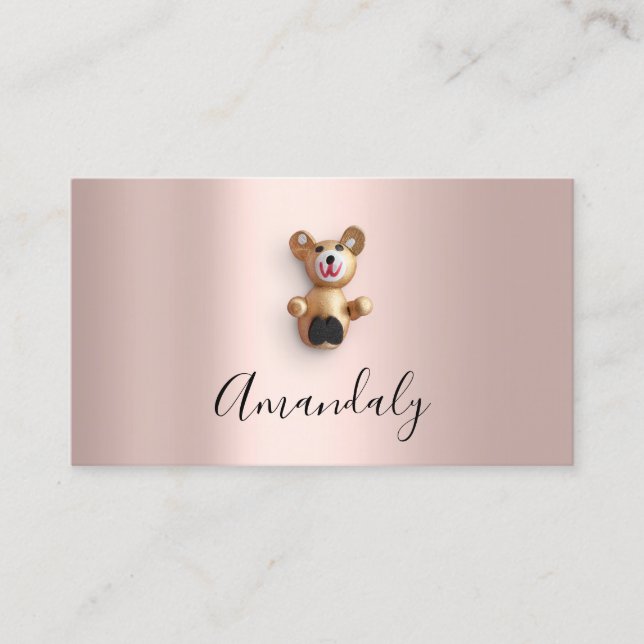 Babysitter Nanny Professional Child Daycare Beer Business Card (Front)