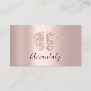 Babysitter Nanny Professional Child Daycare Feet Business Card