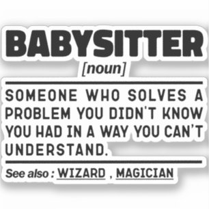 Babysitter Noun Definition Daycare Worker Birthday