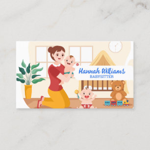 Babysitter QR Code Business Card