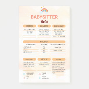 Babysitting Business   Babysitter Information Note