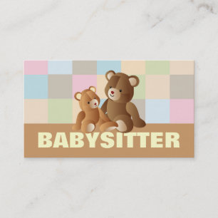 Babysitting business cards