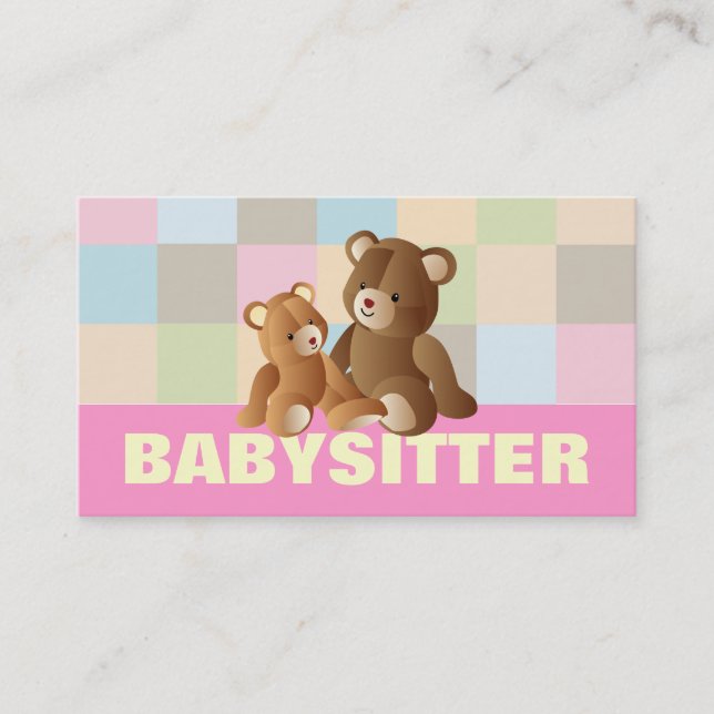 Babysitting business cards (Front)