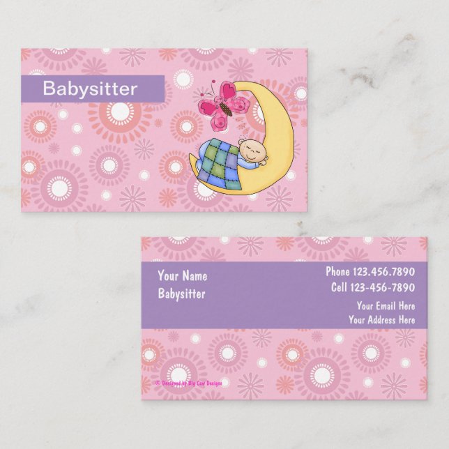 Babysitting Business Cards (Front/Back)