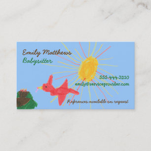 Babysitting Business Cards - Sunshine Scene