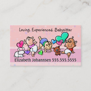 Babysitting.Child Care.Day Care. Custom Business Card