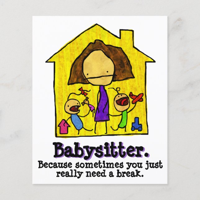 Babysitting. Child care. Day Care Flyer (Front)
