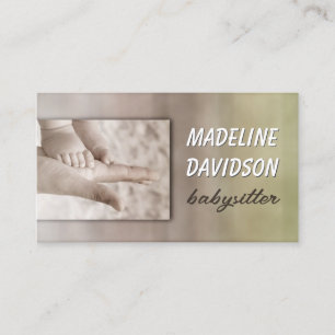 Babysitting & Child Care Little Feets On Hands Business Card