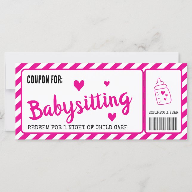 Babysitting Coupon (Front)