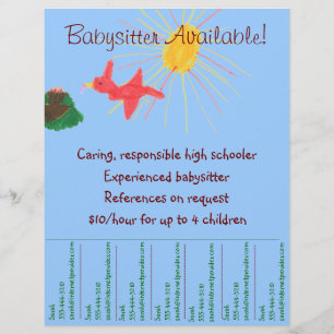 Babysitting Flyer - Sunshine Scene