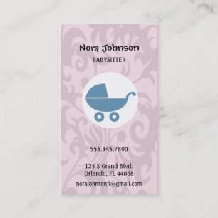 Babysitting Service Business Card
