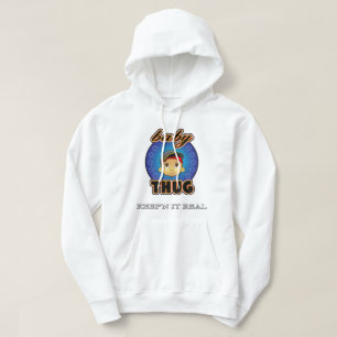 babyTHUG Baby Face White Hoodie
