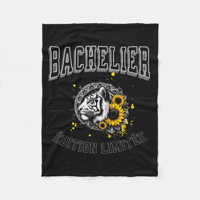 Bac Diploma 2025 Tiger Limited Edition New Bachelo Fleece Blanket (Front)