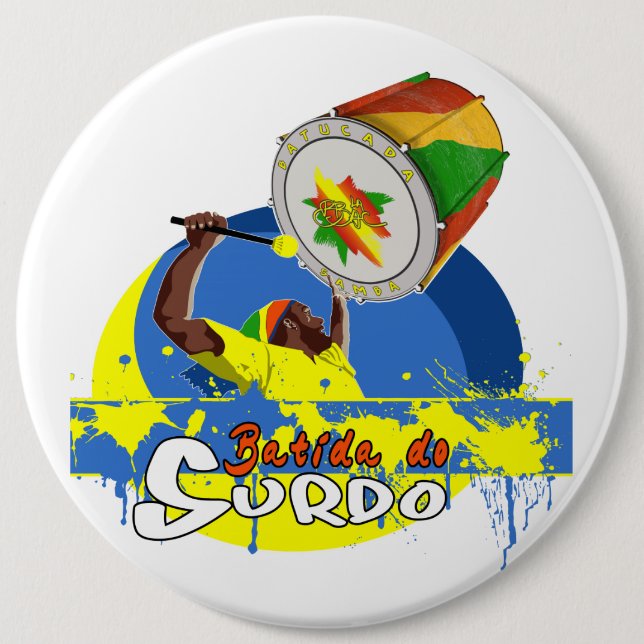 BaC Stuff Surdo Special K Samba Batucada Brasil 6 Cm Round Badge (Front)