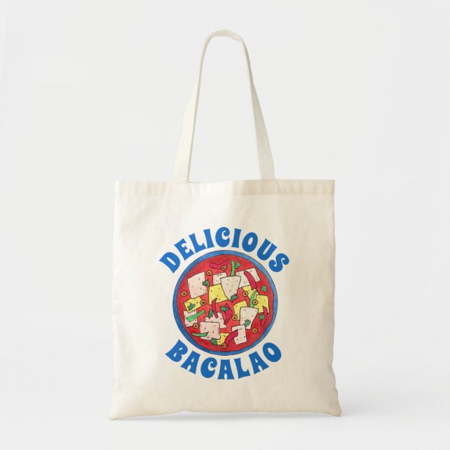 Bacalao Puerto Rican Cuisine Salted Cod Fish Stew Tote Bag (Front)