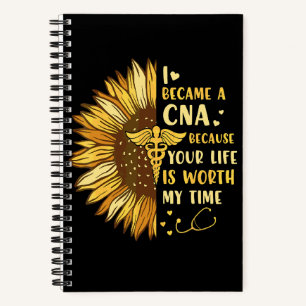 Bacause Your Life Is Worth My Time Nurse Day Notebook