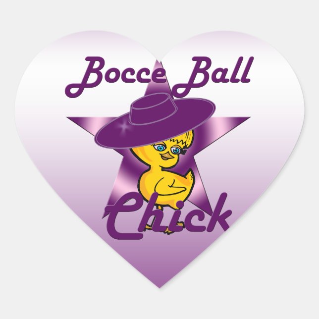 Bacce Ball Chick #9 Heart Sticker (Front)