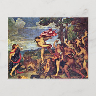 Bacchus And Ariadne " By Tizian (Best Quality) Postcard
