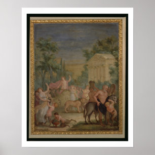 Bacchus and Ariadne (oil on canvas) 2 Poster