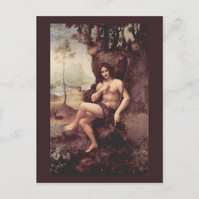 Bacchus by Leonardo da Vinci Postcard (Front)