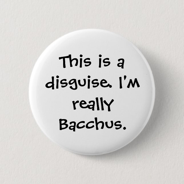 Bacchus Costume 6 Cm Round Badge (Front)