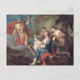 Bacchus Delivered to the Nymphs of Nysa Postcard