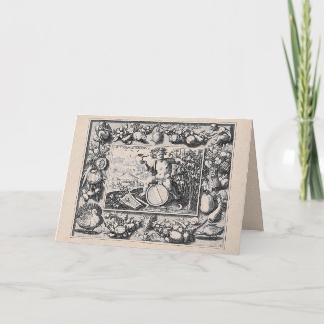 Bacchus / Dionysus God of Wine Card (Front)
