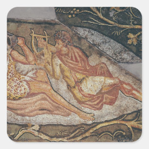 Bacchus Reclining, detail Square Sticker
