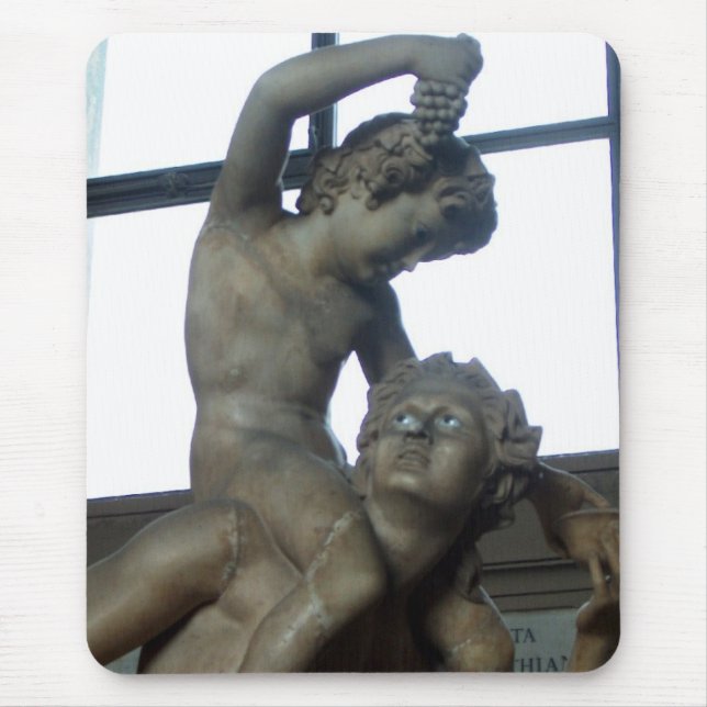 Bacchus Statue in the Vatican Mouse Mat (Front)