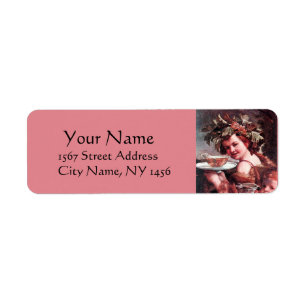 BACCHUS WITH GRAPES AND ROSE WINE