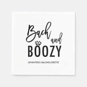Bach and Boozy Bachelorette Bridal Party Napkin